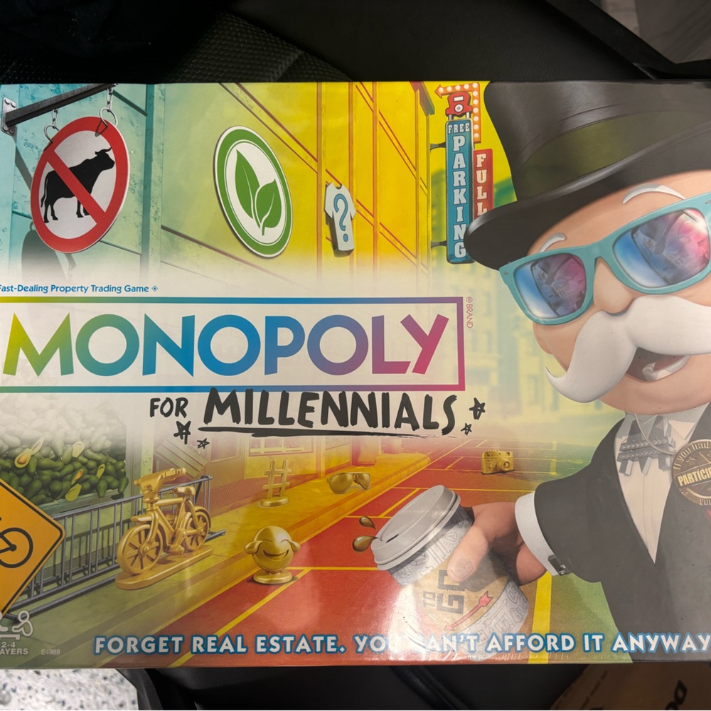 Monopoly for Millennials Board Game